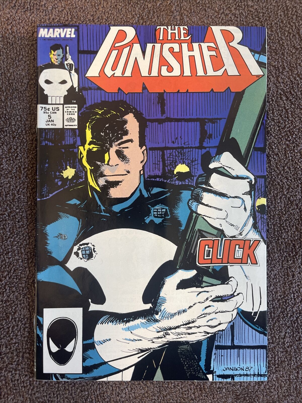 THE PUNISHER #5 (Marvel, 1988) Baron & Janson ~ 2nd Microchip
