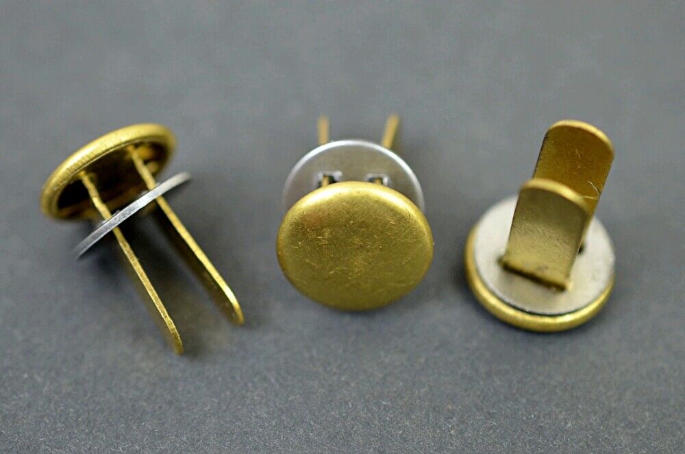 WW2 German helmet split pins set - brass