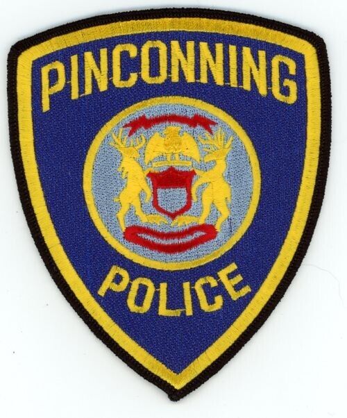 MICHIGAN MI PINCONNING POLICE NICE SHOULDER PATCH SHERIFF