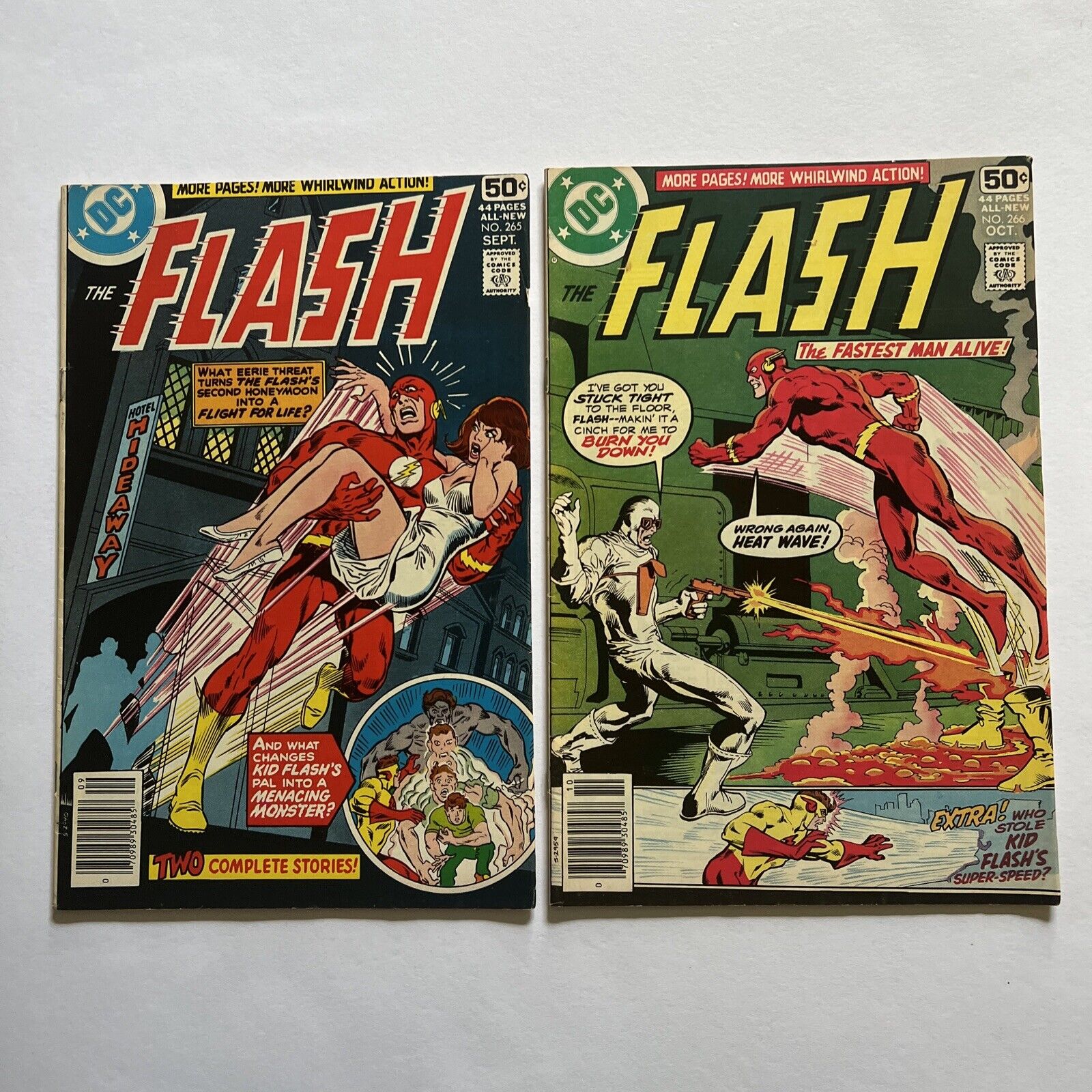 Flash #265 & 266 F/VF Kid Flash Heatwave DC Comics Irv Novik The Guardians