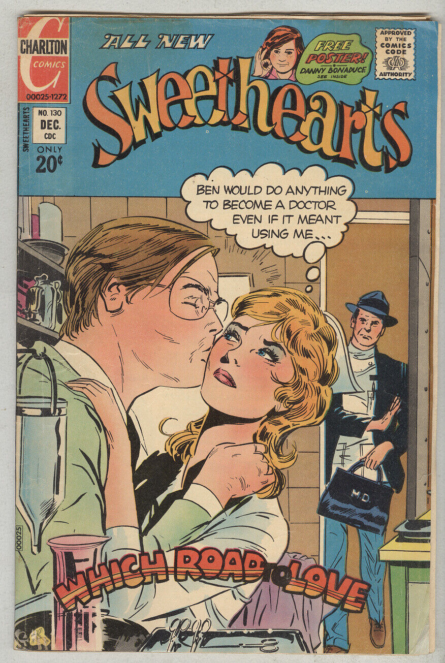 Sweethearts #130 December 1972 VG- Partridge Family pin-up