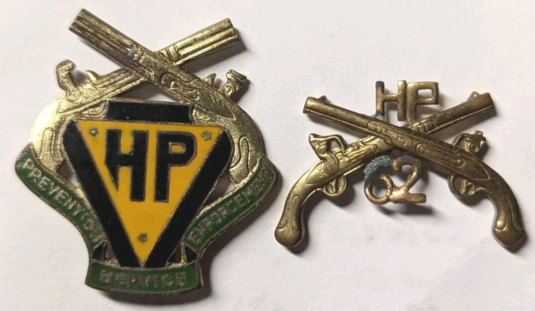 German made 62nd Military Police Unit Crest & Officer Collar - Highway Patrol