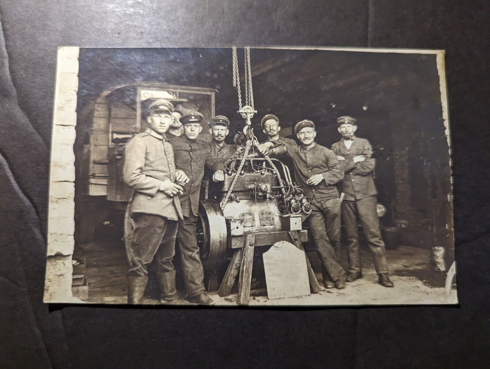 Mint Vintage 1914 Germany RPPC Postcard Mechanics and Engine
