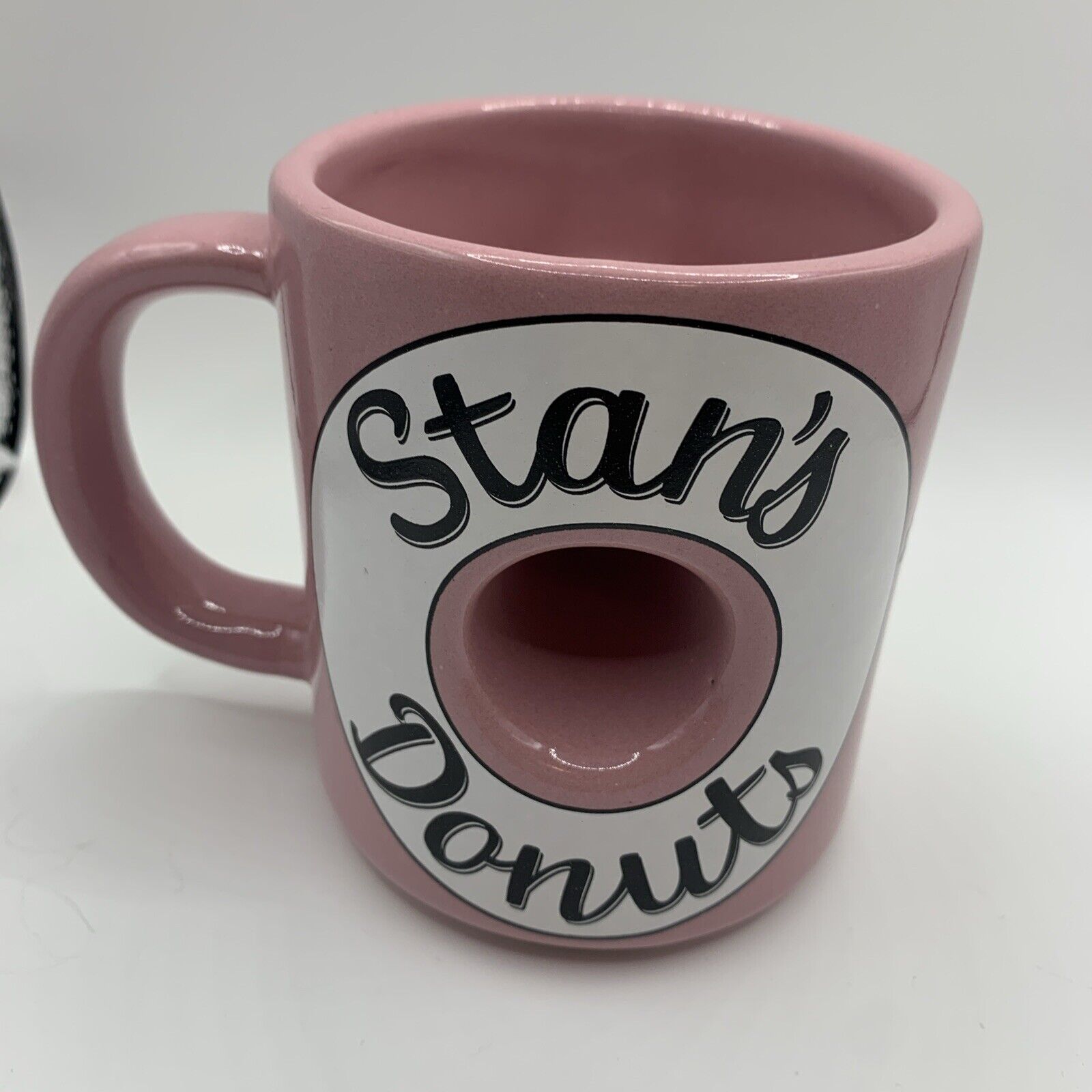 Stans Donuts Coffee Mug Chicago Illinois Pink With Donut Hole