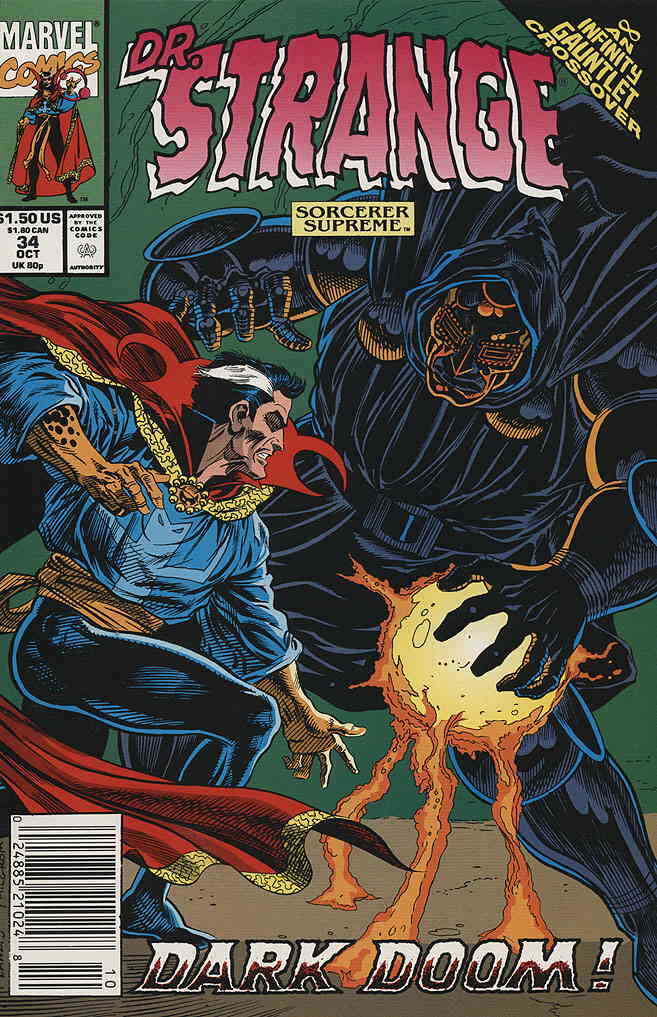 Doctor Strange: Sorcerer Supreme #34 (Newsstand) VF/NM; Marvel | Infinity Gauntl