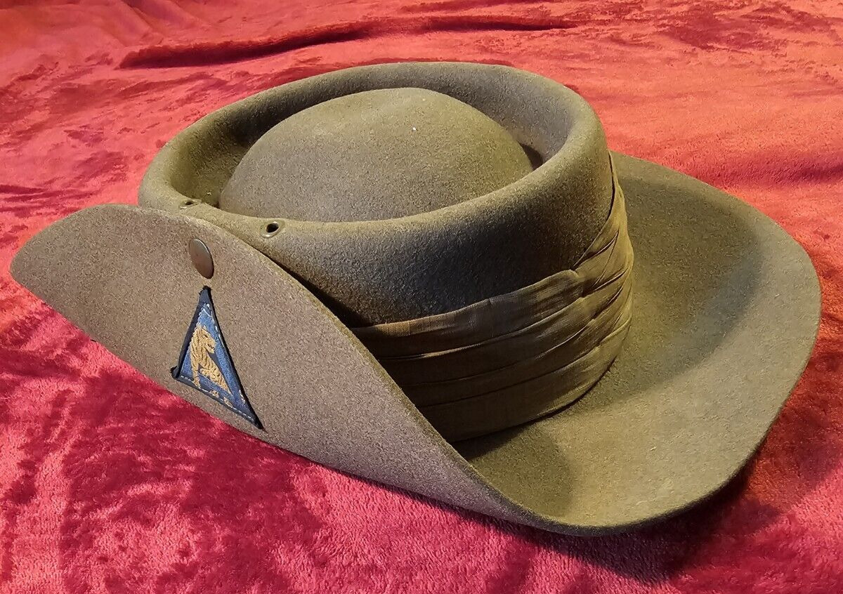 Rare BURMA 26th Indian Infantry Division : Bush: Slouch Hat : 1942 Date   ARAKAN