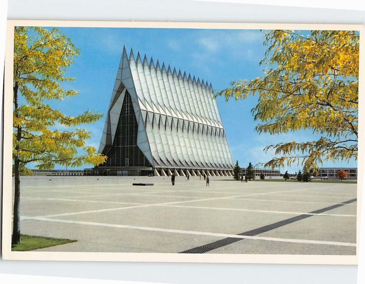 Postcard The Cadet Chapel U.S.A.F. Academy Colorado USA