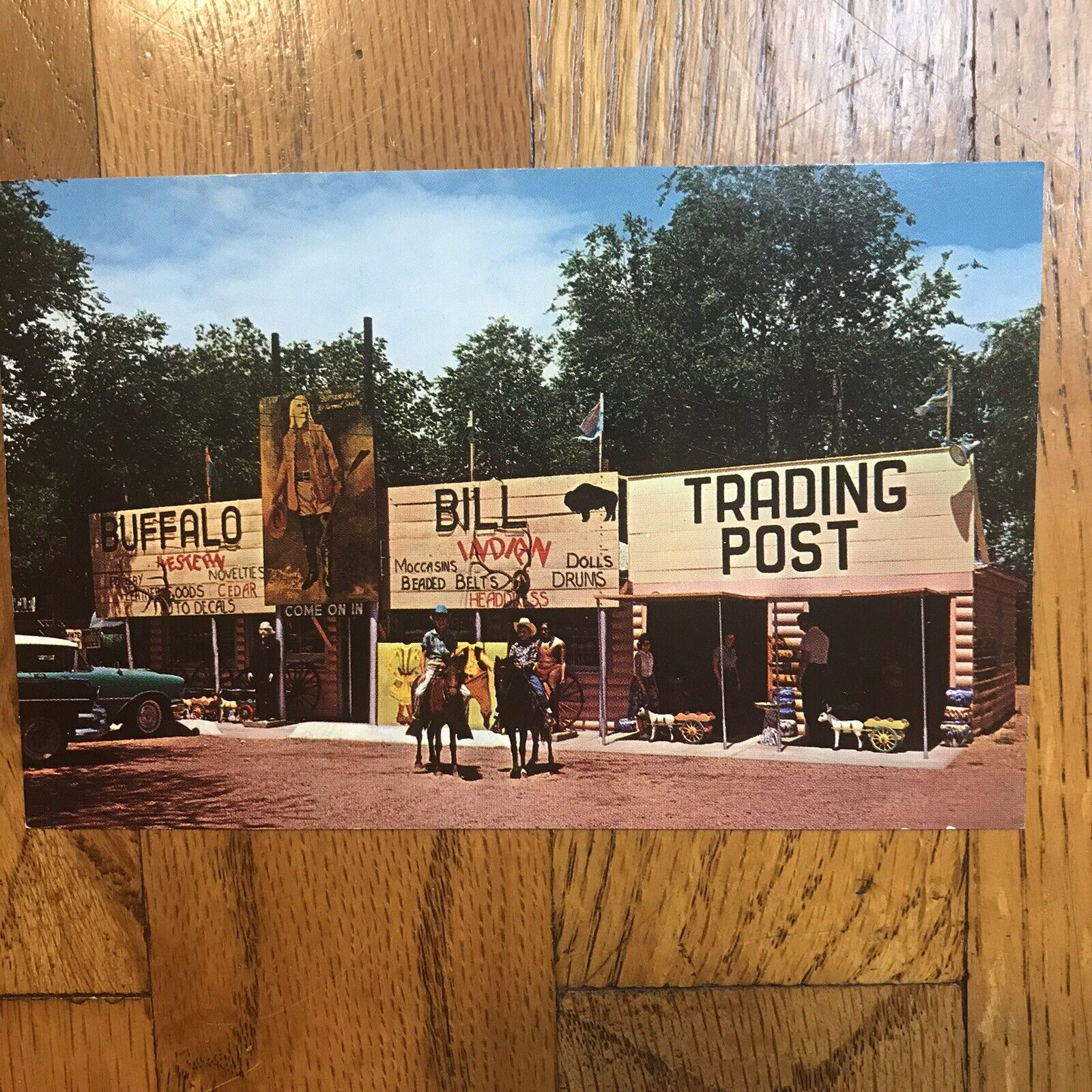 Vintage 1960’s Buffalo Bill Trading Post North Platte Nebraska postcard picture