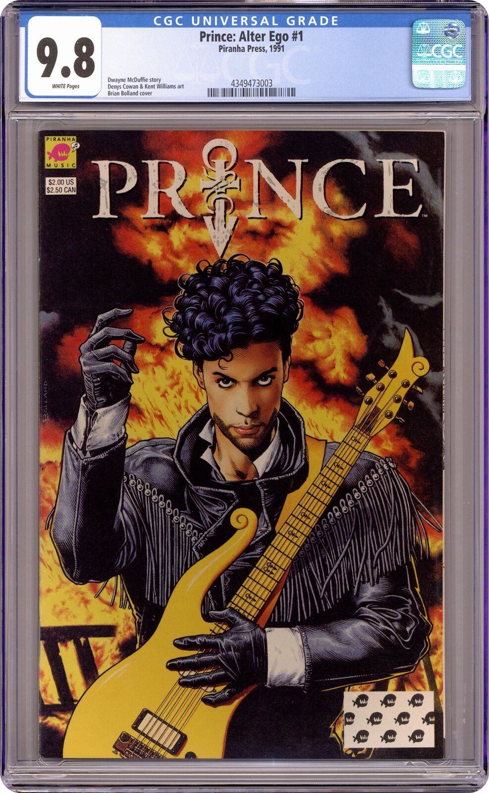 Prince Alter Ego #1, Printing 1D Direct Variant 1st Printing CGC 9.8 1991