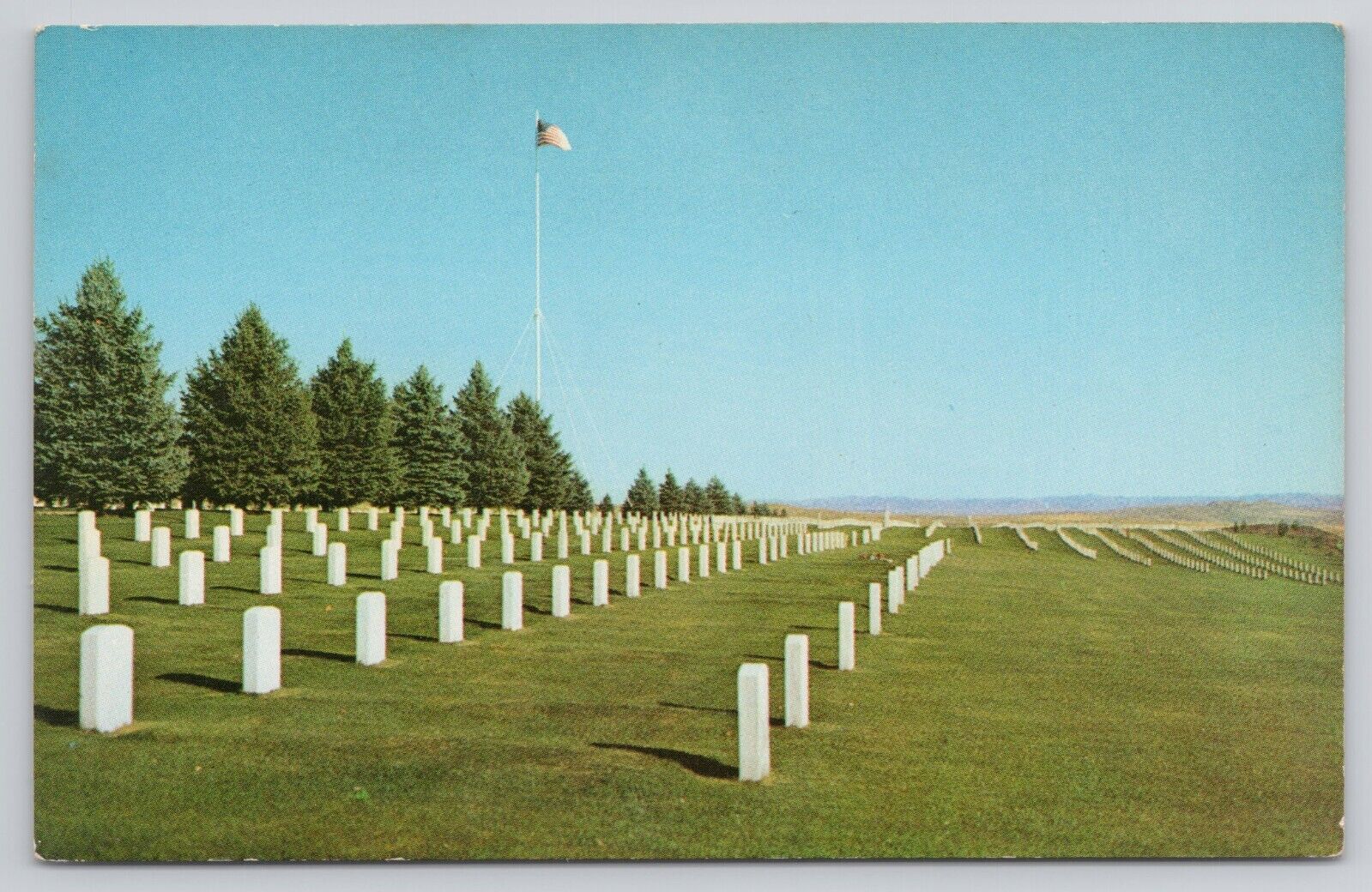 National Cemetery - Custer Battlefield National Monument Montana Postcard