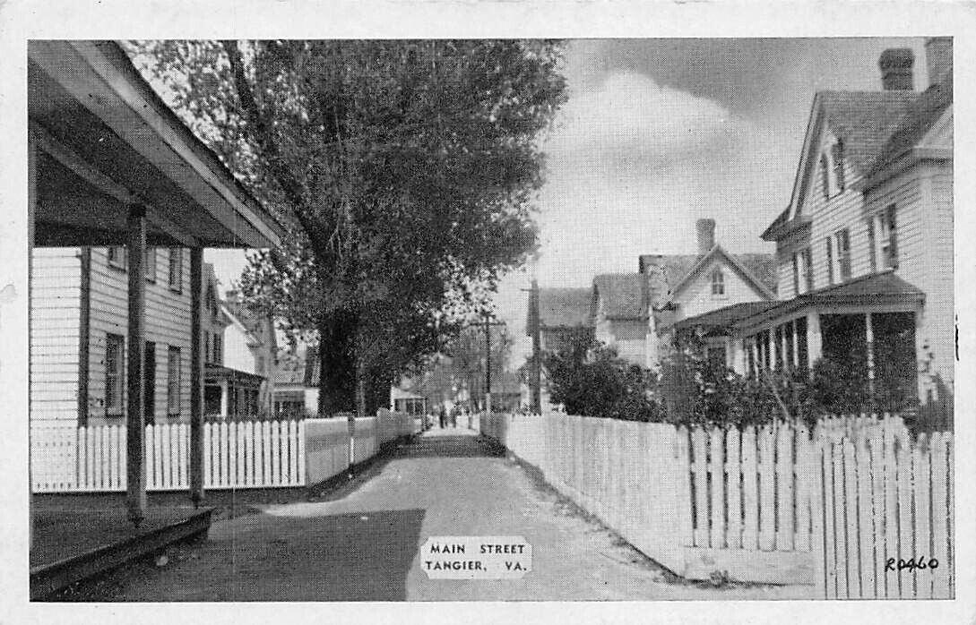 VA-Tangier Island, Virginia-Scene on Main Street c1930's
