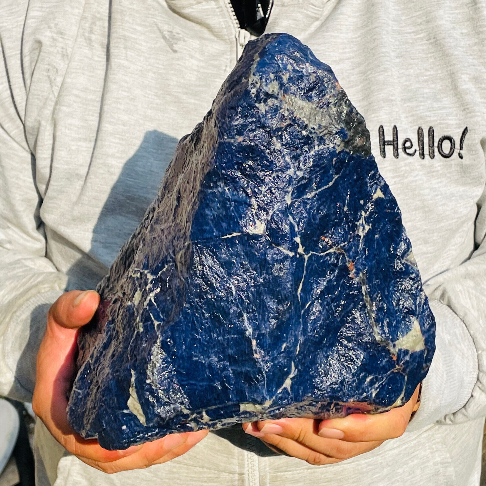 16.4lb Raw Sodalite Blue Stone Rocks Chunks Crystal Slab Mineral Specimen