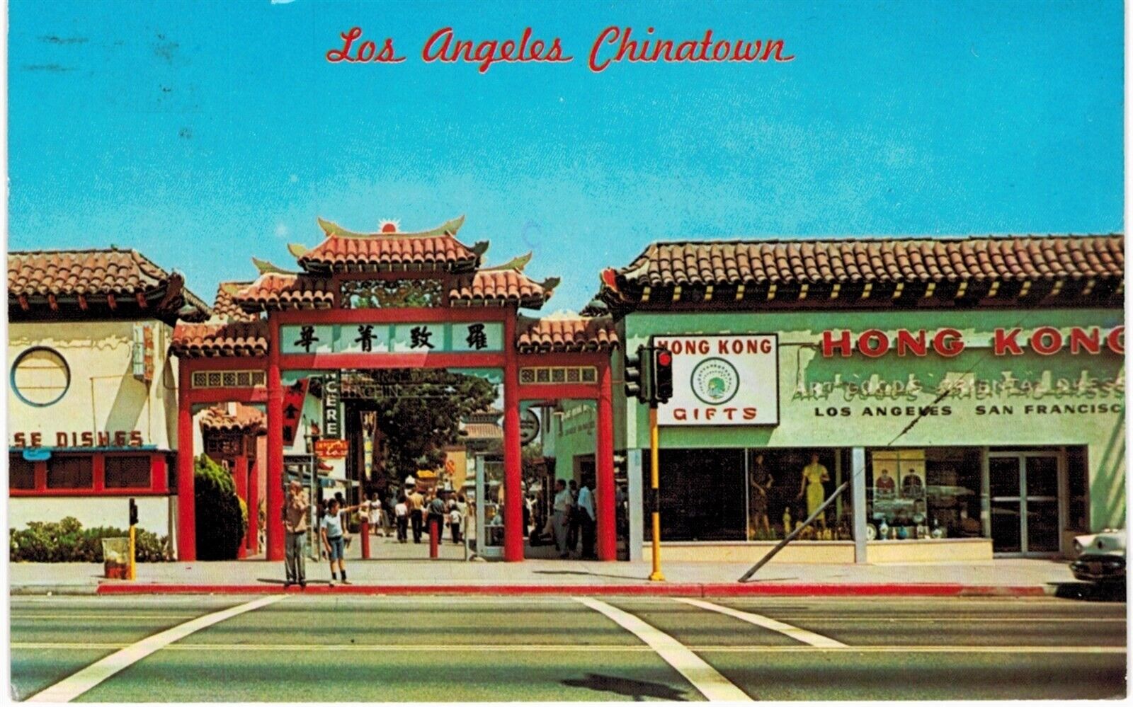 Los Angeles Chinatown Ginling Way   1960  CA 