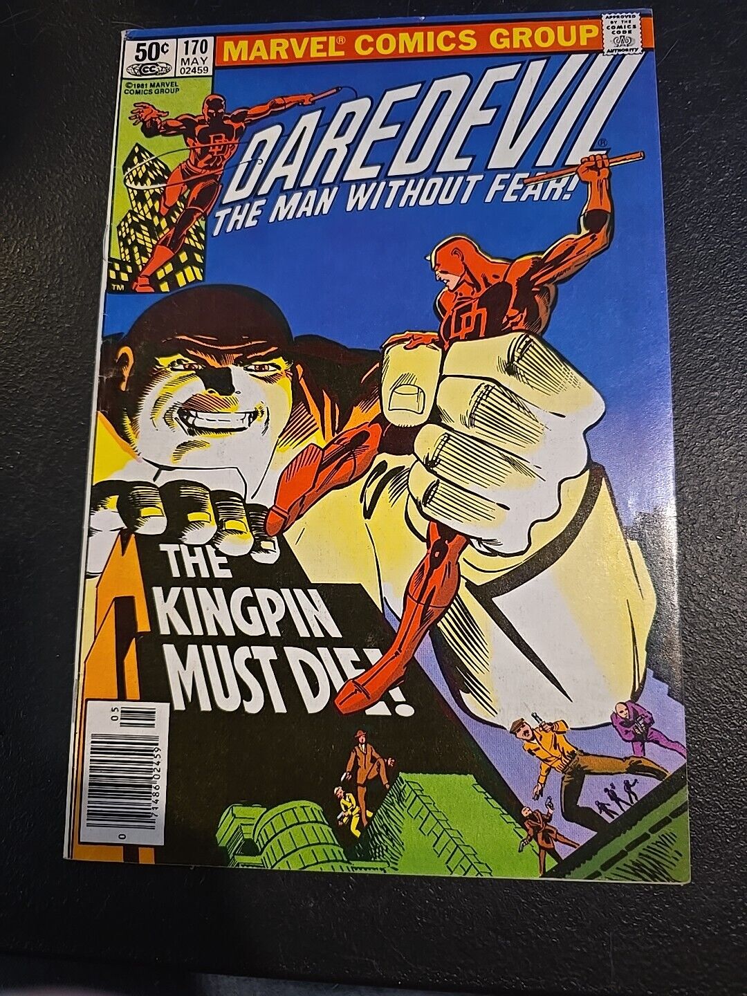 Daredevil # 170 Newsstand 1st Kingpin this title Miller story & art Mid Grade