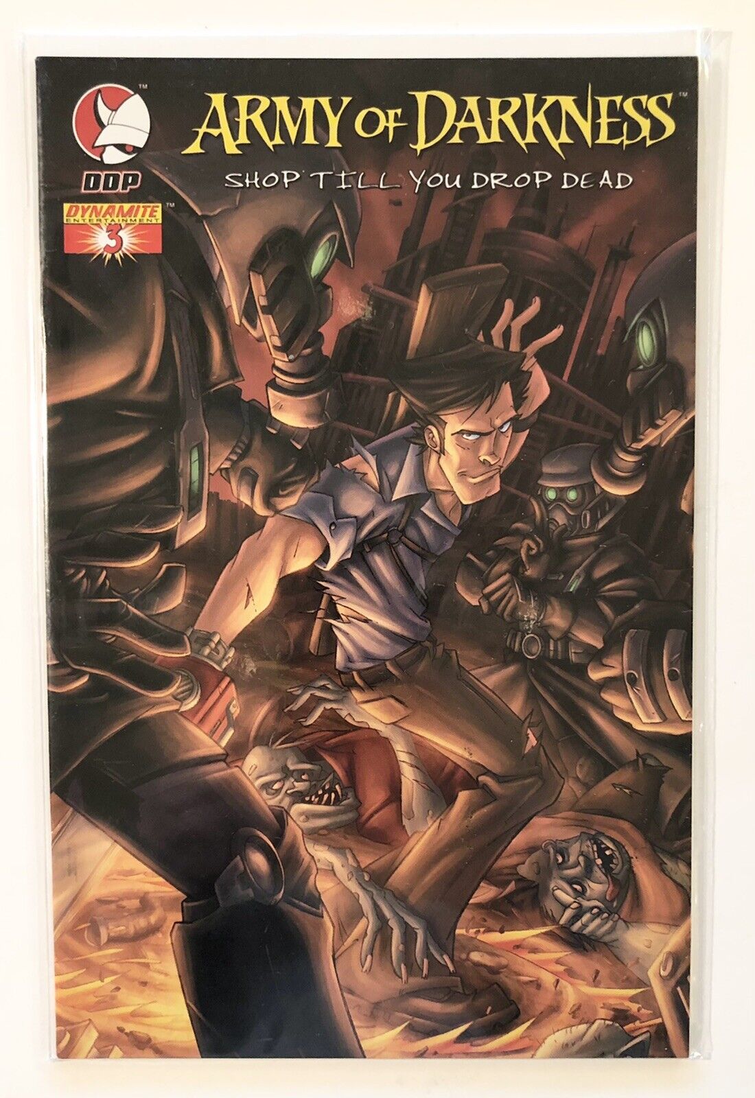 2006 DDP Army of Darkness Shop Till You Drop Dead #3 Glow In The Dark Cover NM