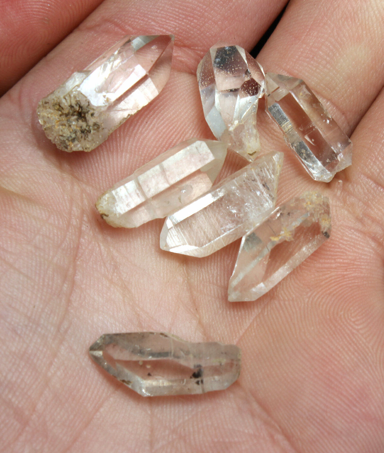 50g 26Pcs TOP Quality Herkimer Diamond Crystal Quartz points Specimen 1