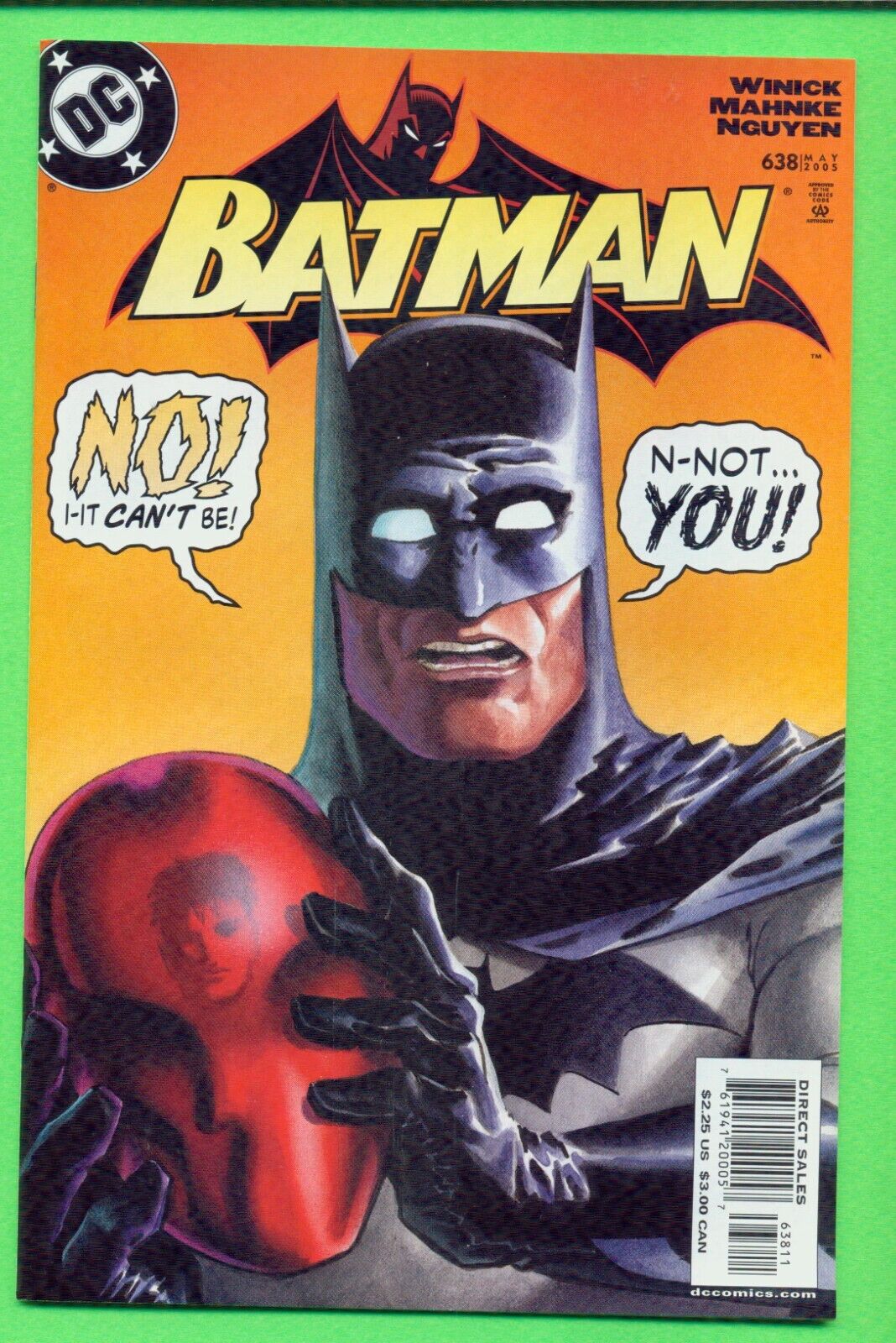 Batman #638 Batman Red Hood HIGH GRADE 2005 white pages 1st print ID: 23-2550