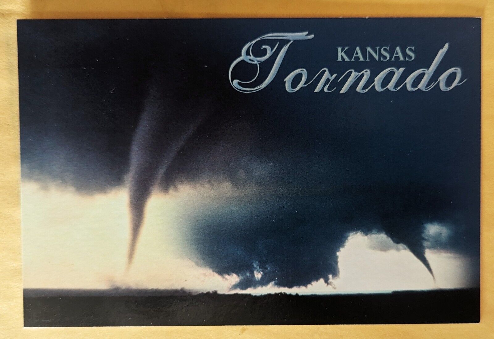 Postcard KS. Tornado. Kansas 