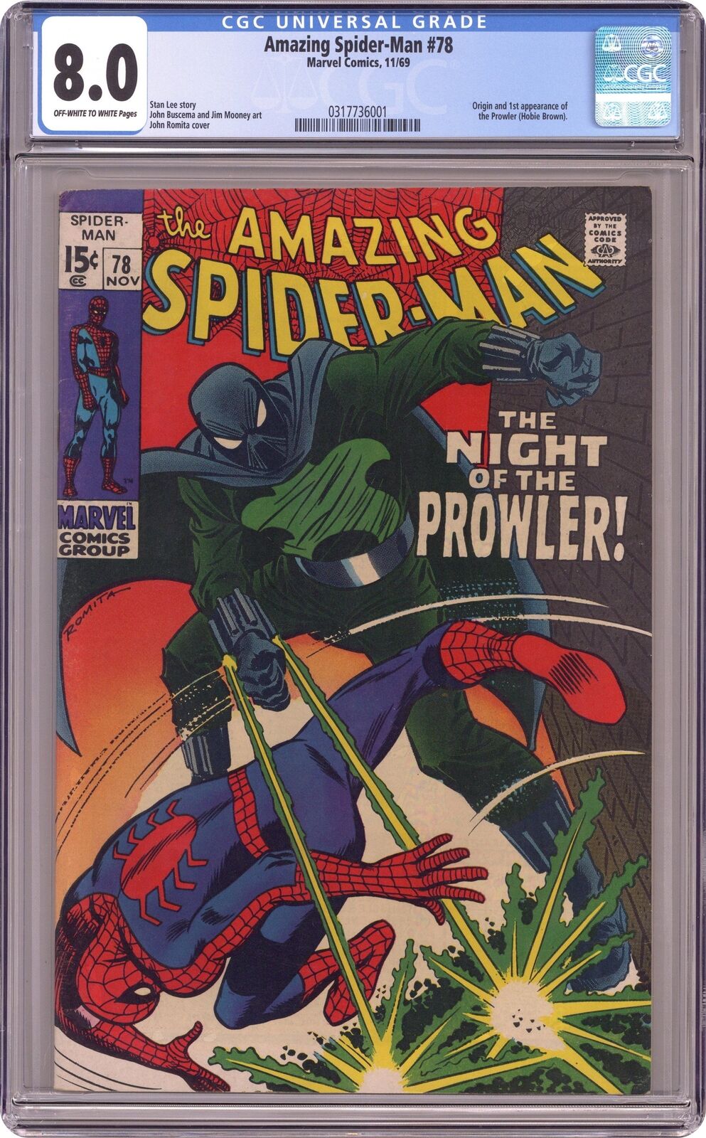 Amazing Spider-Man #78 CGC 8.0 1969 0317736001