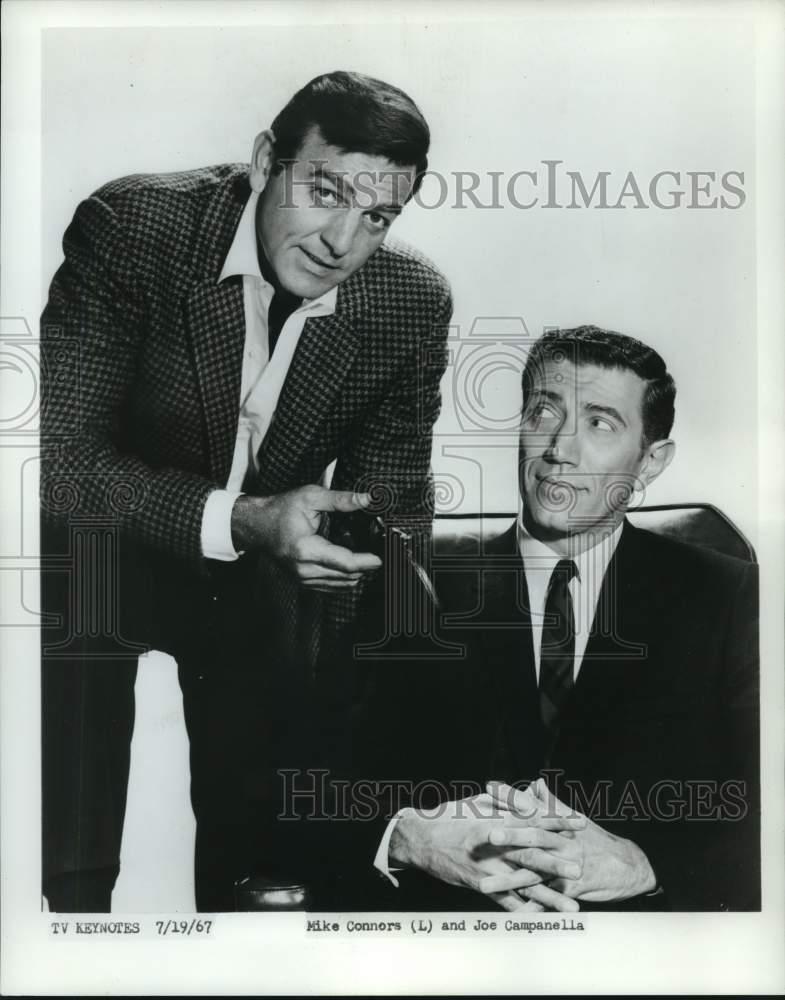 1967 Press Photo Actors Mike Connors and Joe Campanella - hcp25142