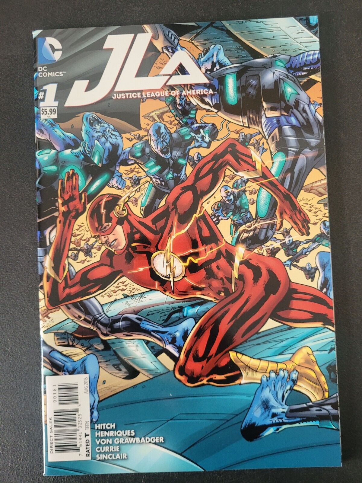 JLA JUSTICE LEAGUE OF AMERICA #1 (2014) DC 52 COMICS FLASH CONNECTING VARIANT