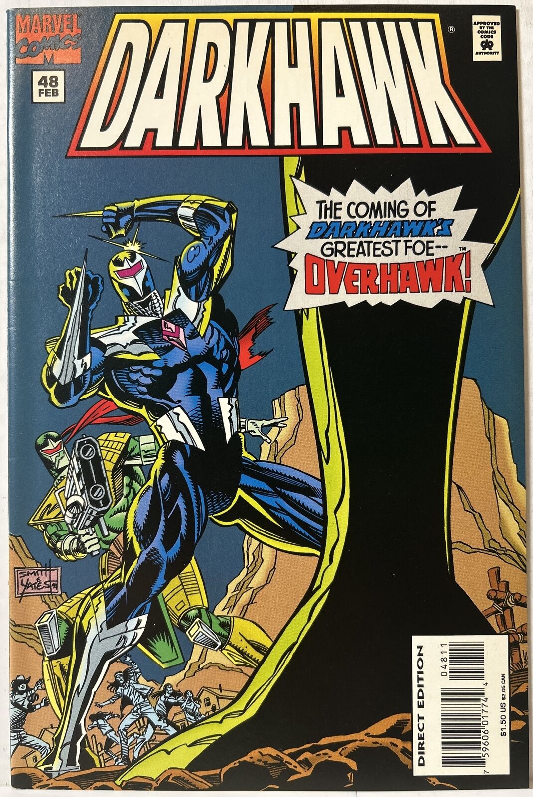 DARKHAWK #48 Marvel Comics Low Print Run 1st Overhawk VF-NM
