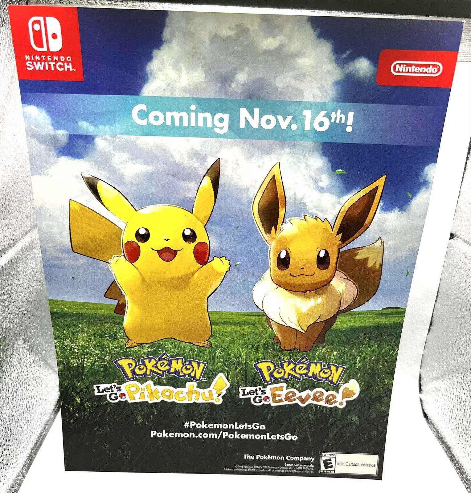 Pokemon Lets Go Pikachu Eevee Nintendo Switch Target Exclusive Poster