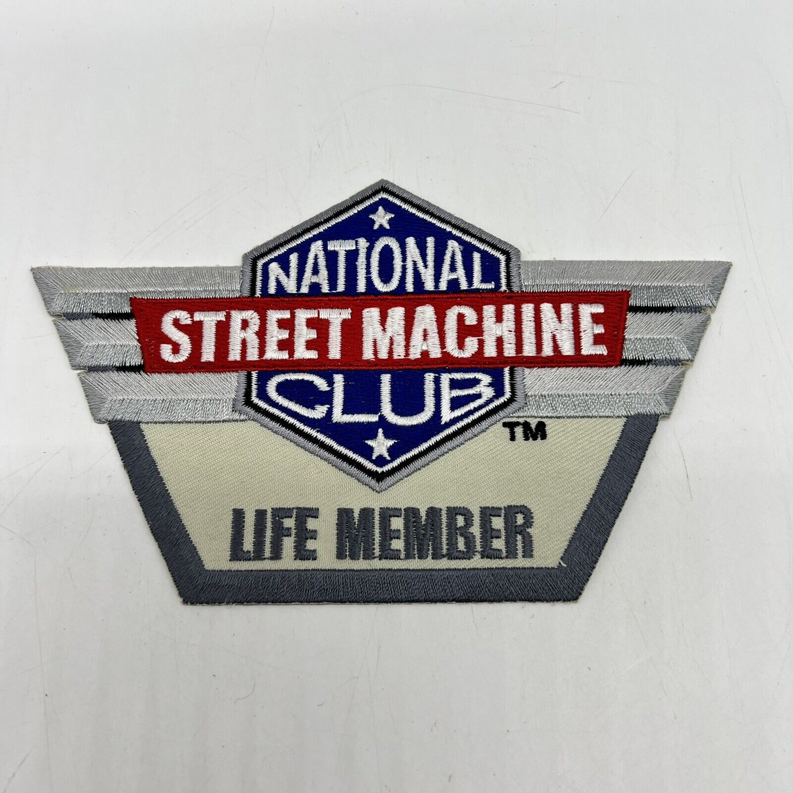National Street Machine Club Life Member Embroidered Patch Motorcycle Sew-On
