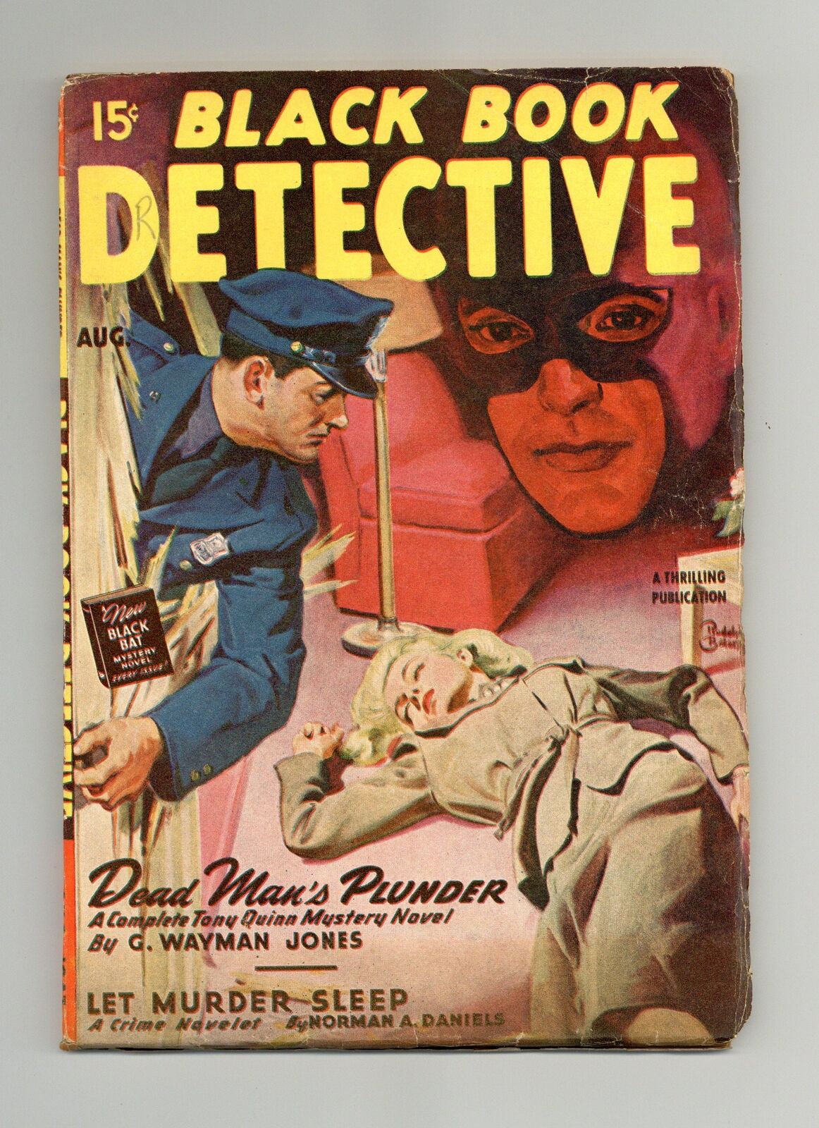 Black Book Detective Magazine Pulp Aug 1947 Vol. 23 #1 FN