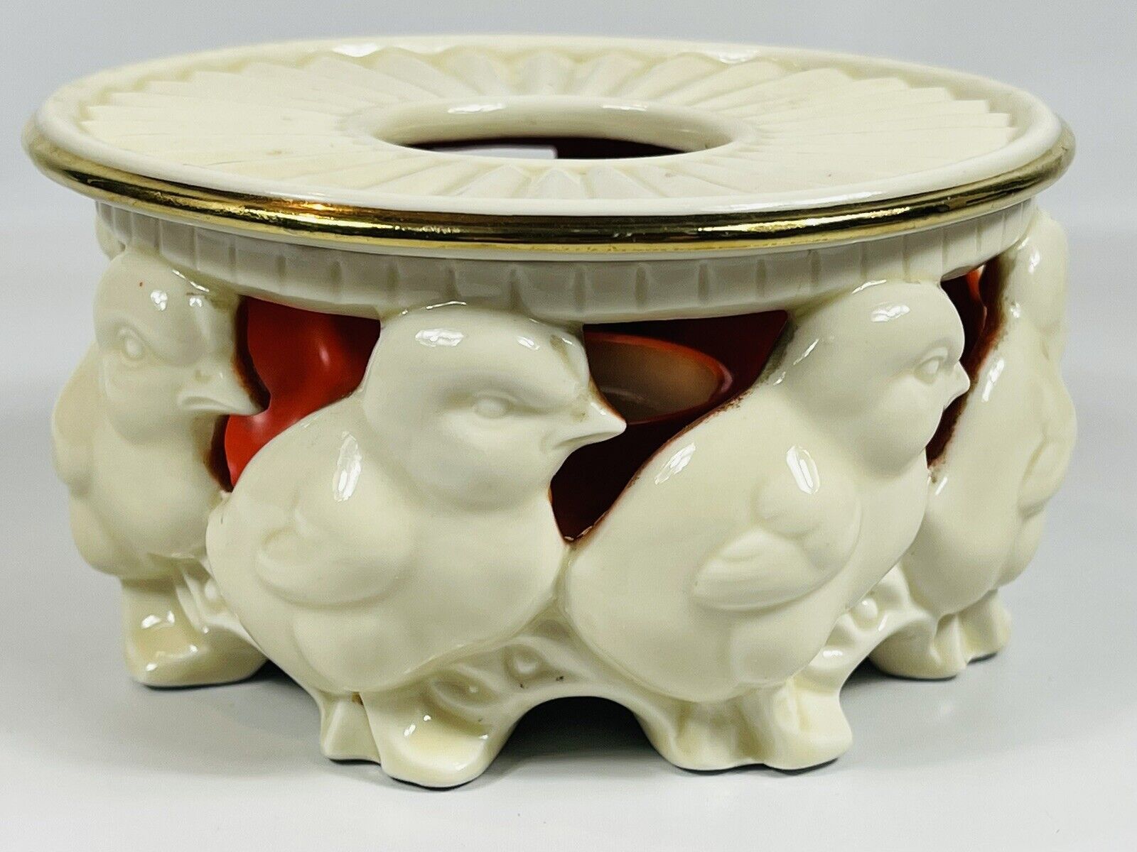 1930\'s Neu Tettau Bavaria Porcelain Art Deco Tealight Votive Candle Holder
