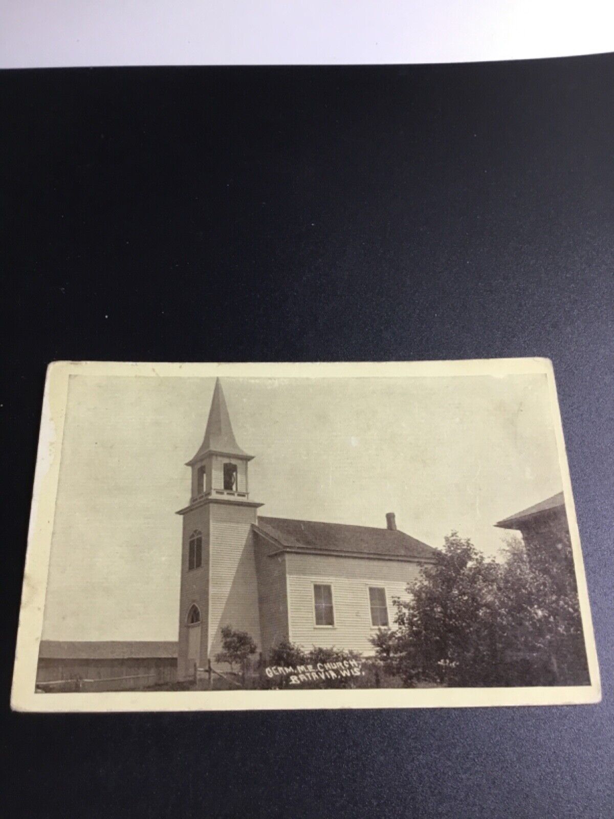 Batavia, Wisconsin RPPC - German M.E. Church 162