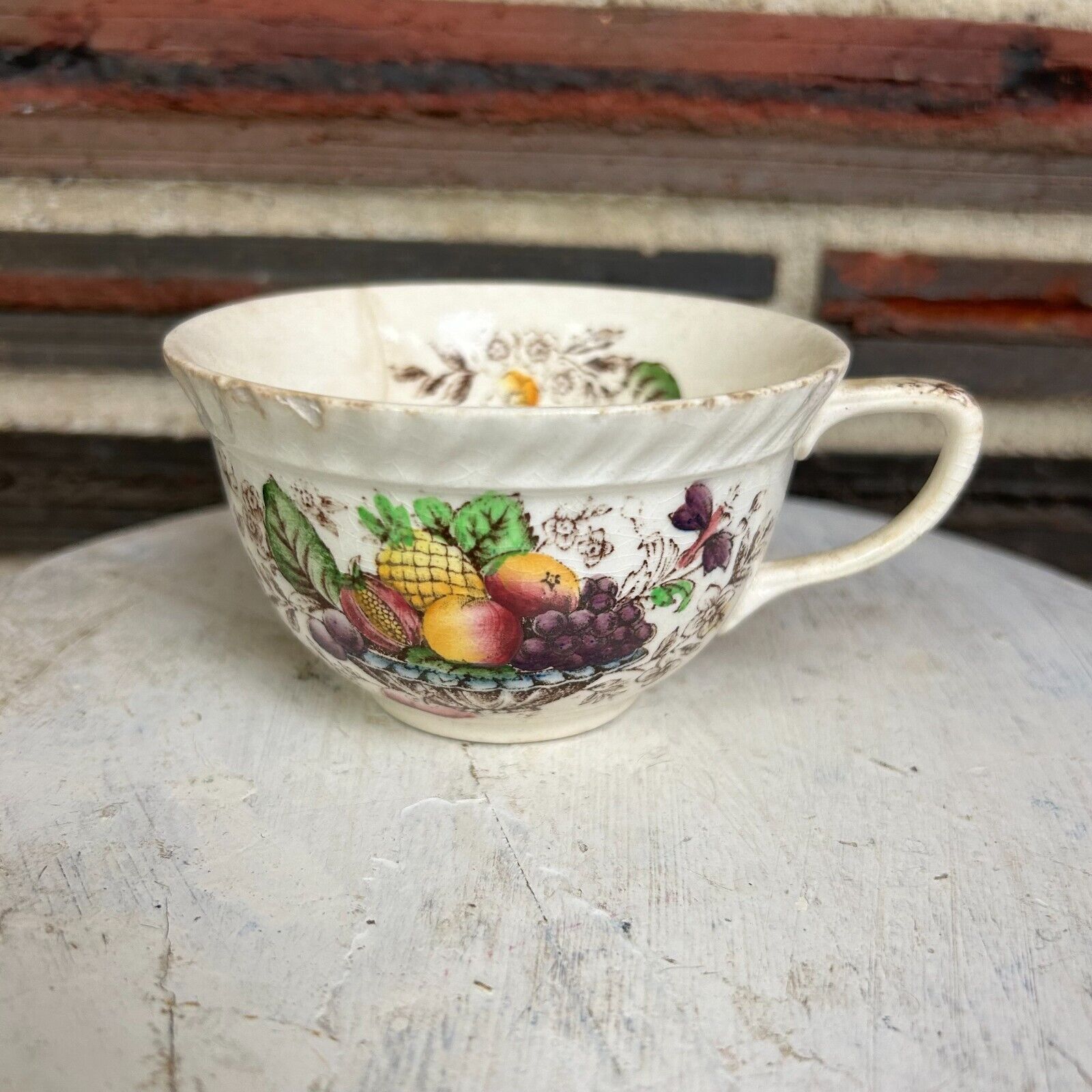 Vintage Johnson Brothers Pomona Old English Windsor Ware Flower/Fruit Tea Cup