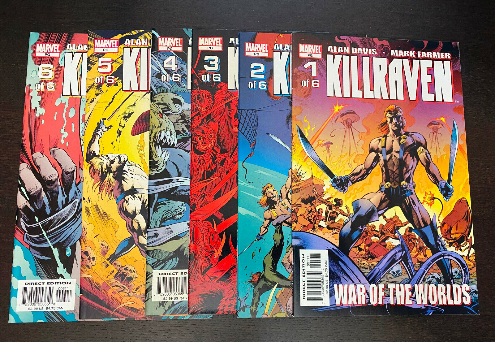KILLRAVEN #1-6 (Marvel Comics 2002) -- #1 2 3 4 5 6 -- FULL Set