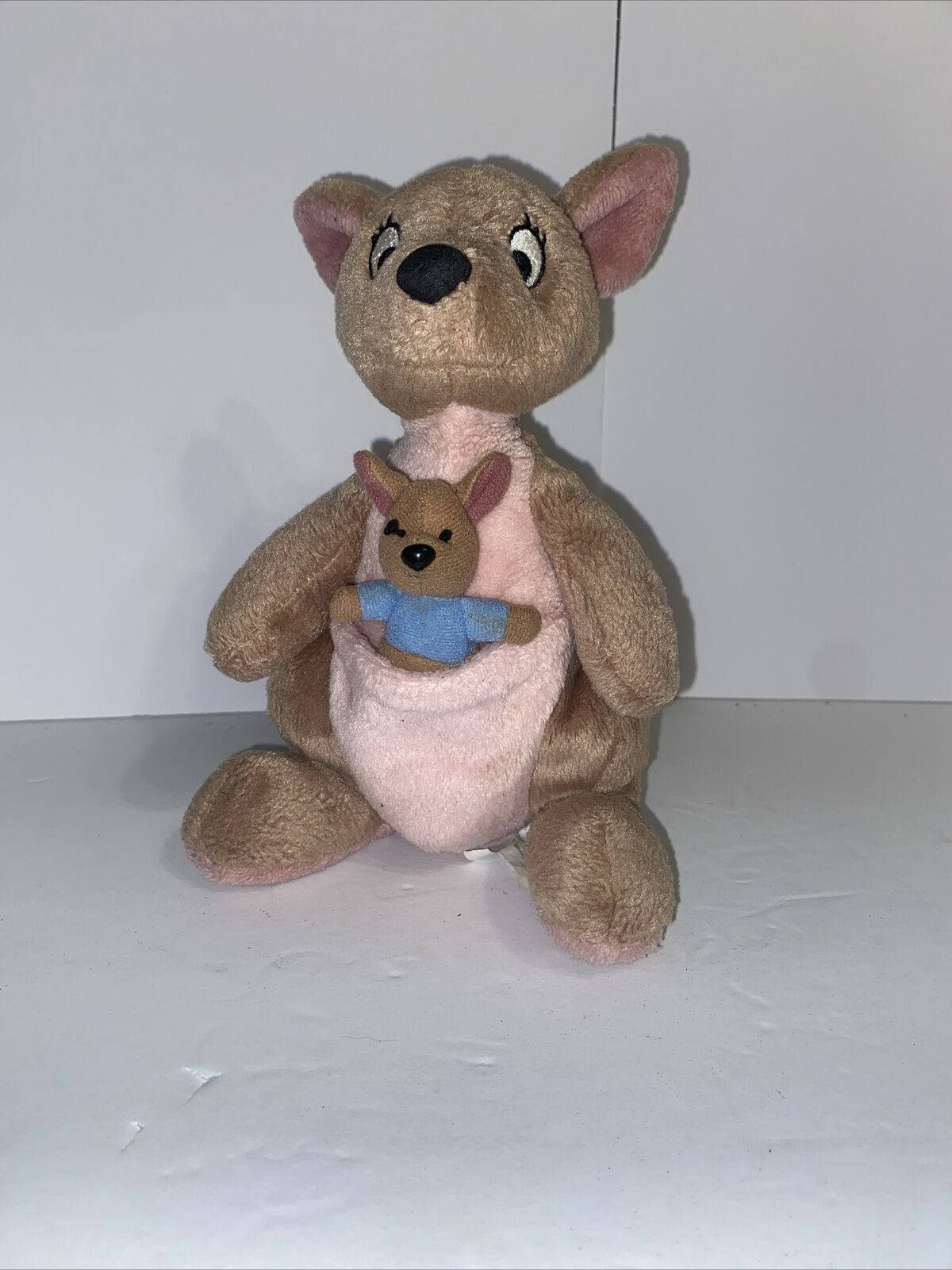 Vintage Walt Disney World Kanga and Roo Stuffed Plush Animal 9”