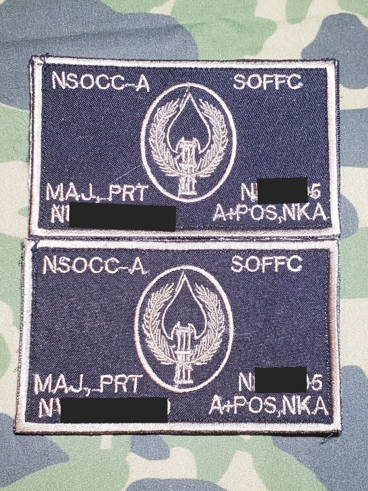 NATO Special Ops NSOCC-A SOFFC Personalized Theater Made OEF Afghanistan Patch