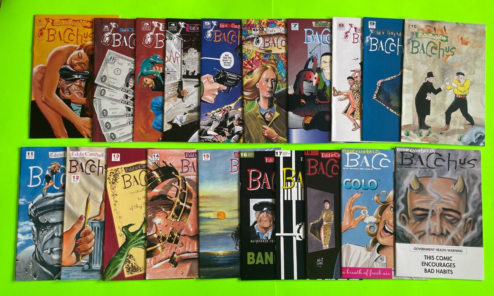 BACCHUS #1-20 (Eddie Campbell Comics, 1995) Lot / Run of 20