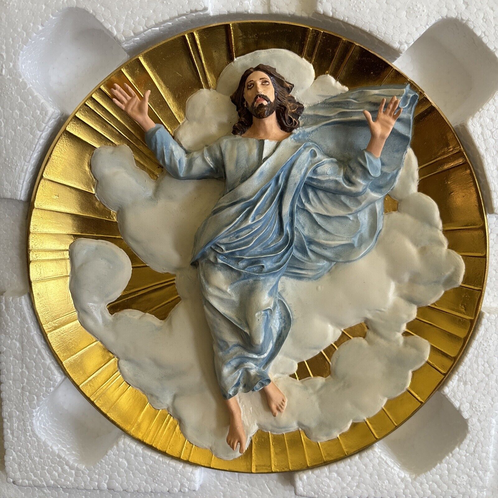 Raphael's Transfiguration JESUS 3D collector's Plate Franklin Mint 8