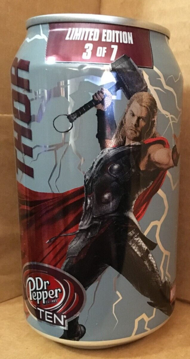 DR. PEPPER SODA CAN - THE AVENGERS: AGE OF ULTRON - THOR (LIMITED EDITION 3 OF 7