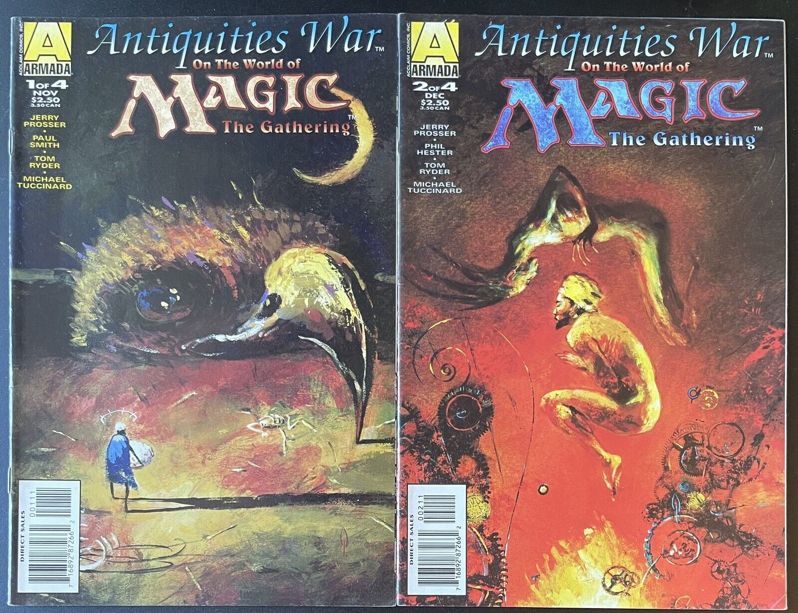 Antiquities War On The World Of Magic The Gathering #1 #2 (Armada Comics 1996)