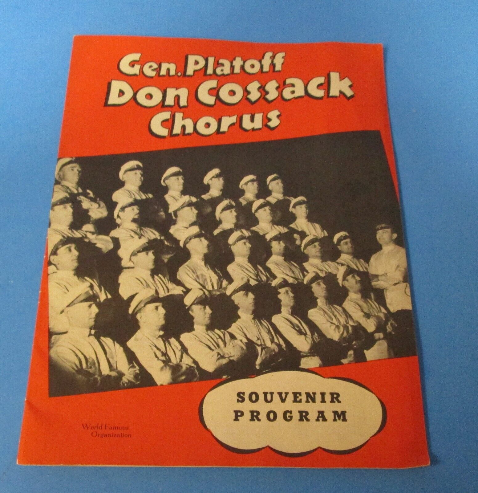 undated  Gen. Platoff Don Cossack Chorus Souvenir Program Nicholas Kostrukoff