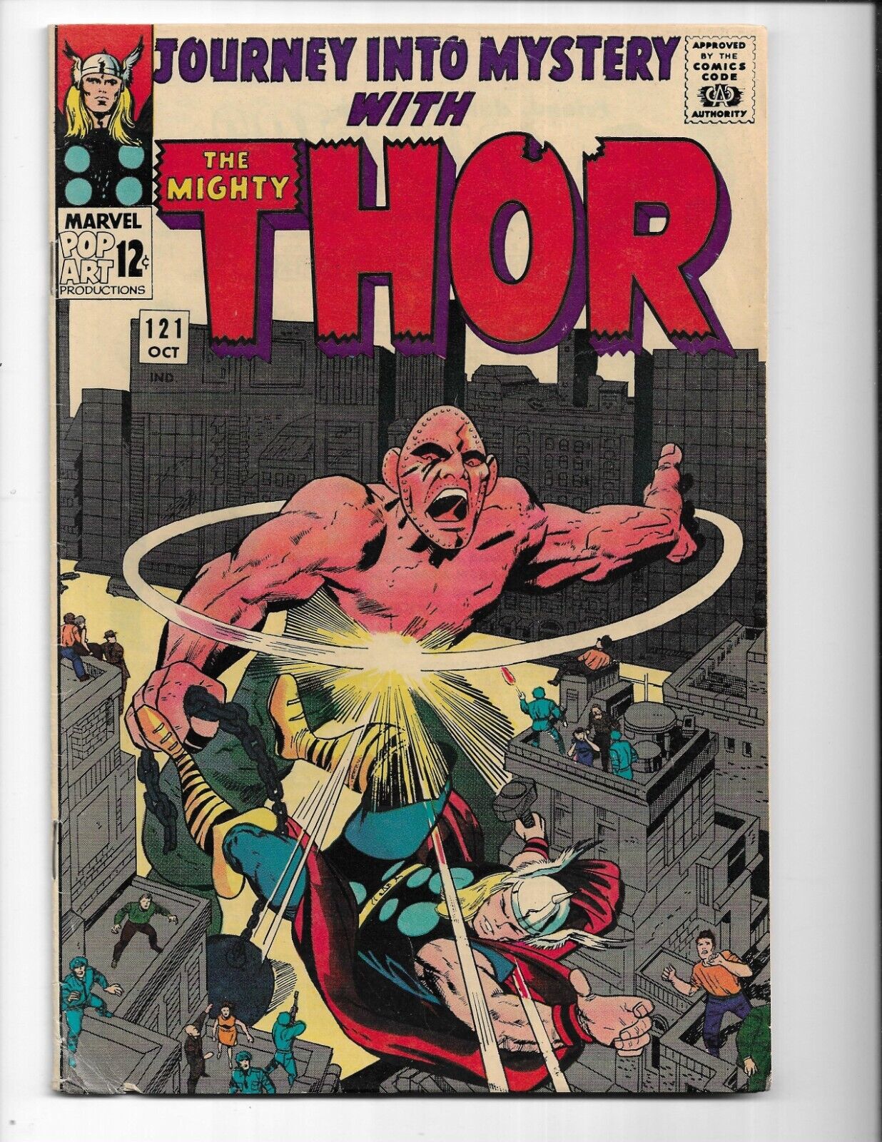 Journey Into Mystery 121 1965 Marvel Comics F- 5.5 Loki Absorbing Man Balder
