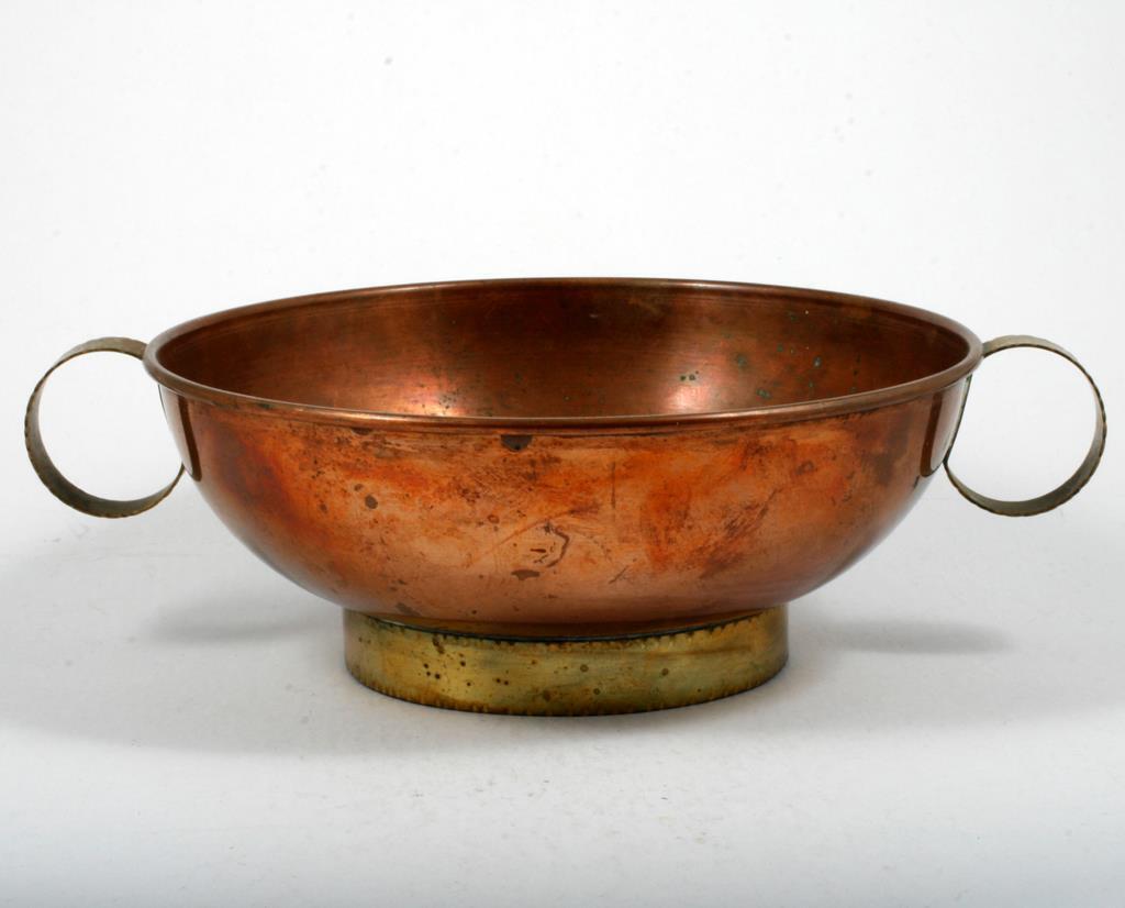 Harald Buchrucker Copper & Brass Bowl German 1930s Vintage Marked