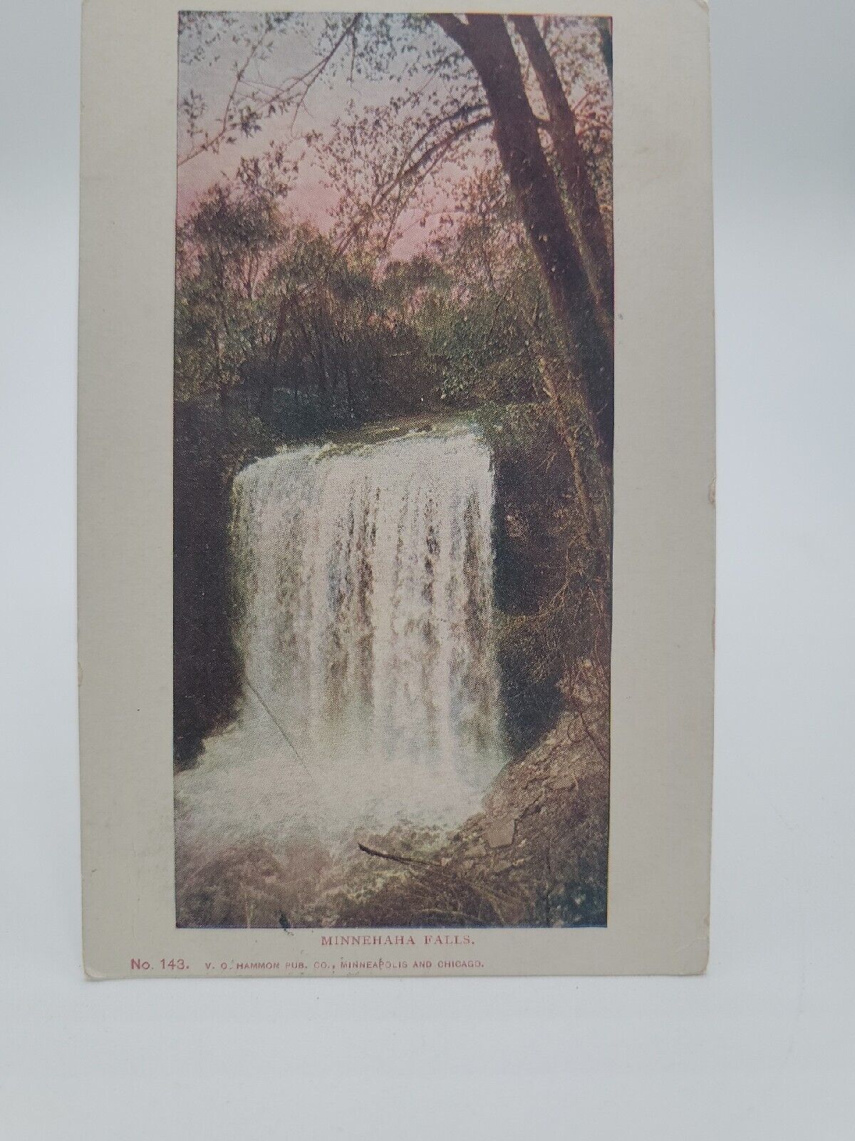 1906 Minneapolis MN Postcard Used  Minnehaha Falls w/Franklin 1C Stamp 