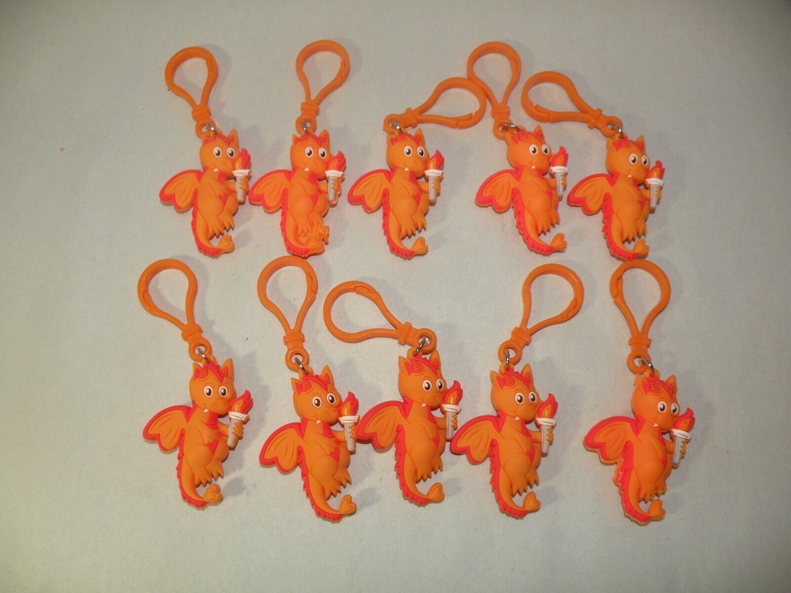10x Kids Challenge Keychain Hearty Orange Dragon American Heart Association