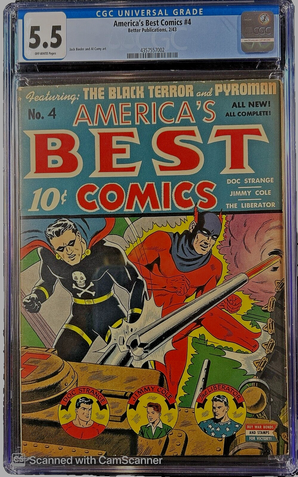 America\'s Best Comics #4 CGC 5.5 F- OW ONLY 17 EVER GRADED NICE EYE APPEAL RARE