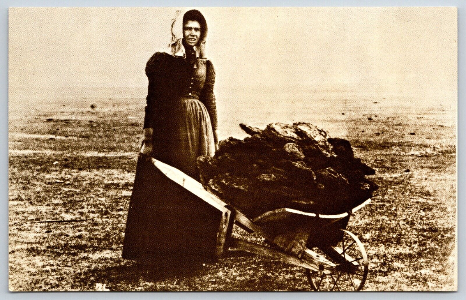 Postcard Gathering Buffalo Chips Woman Kansas Unposted