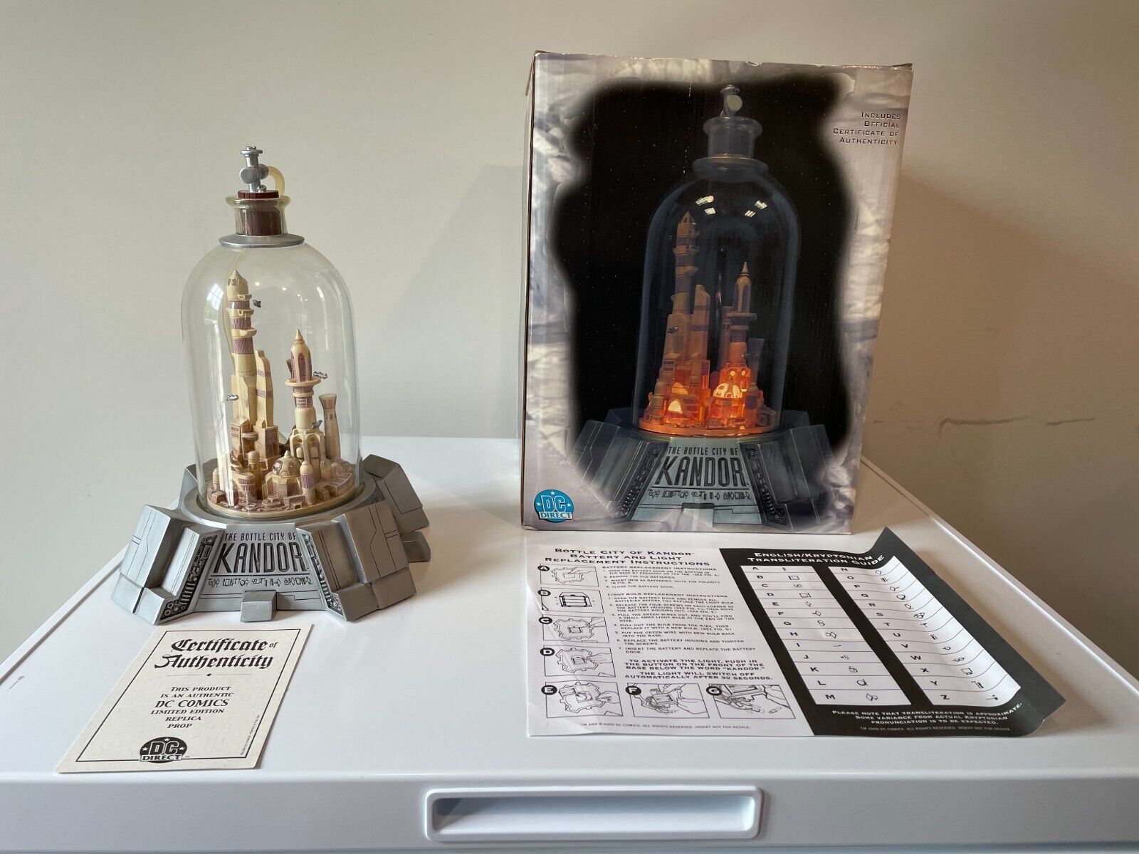 DC DIRECT THE BOTTLE CITY OF KANDOR AUTHENTIC REPLICA VERY LOW NUMBER 0209/1435