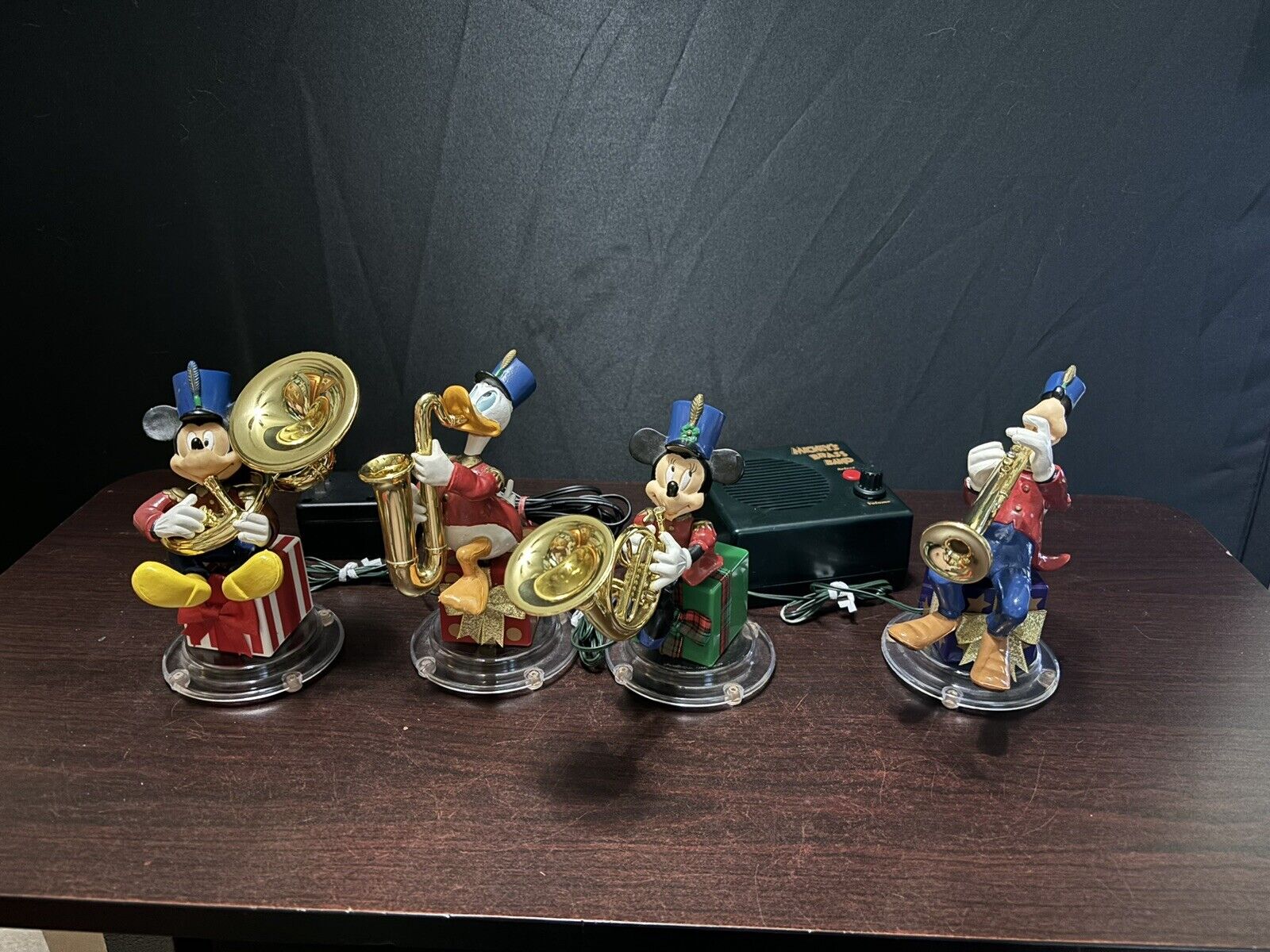 Vintage Mr. Christmas Disney Mickey Mouse Mickey’s Brass Band Animated Sound