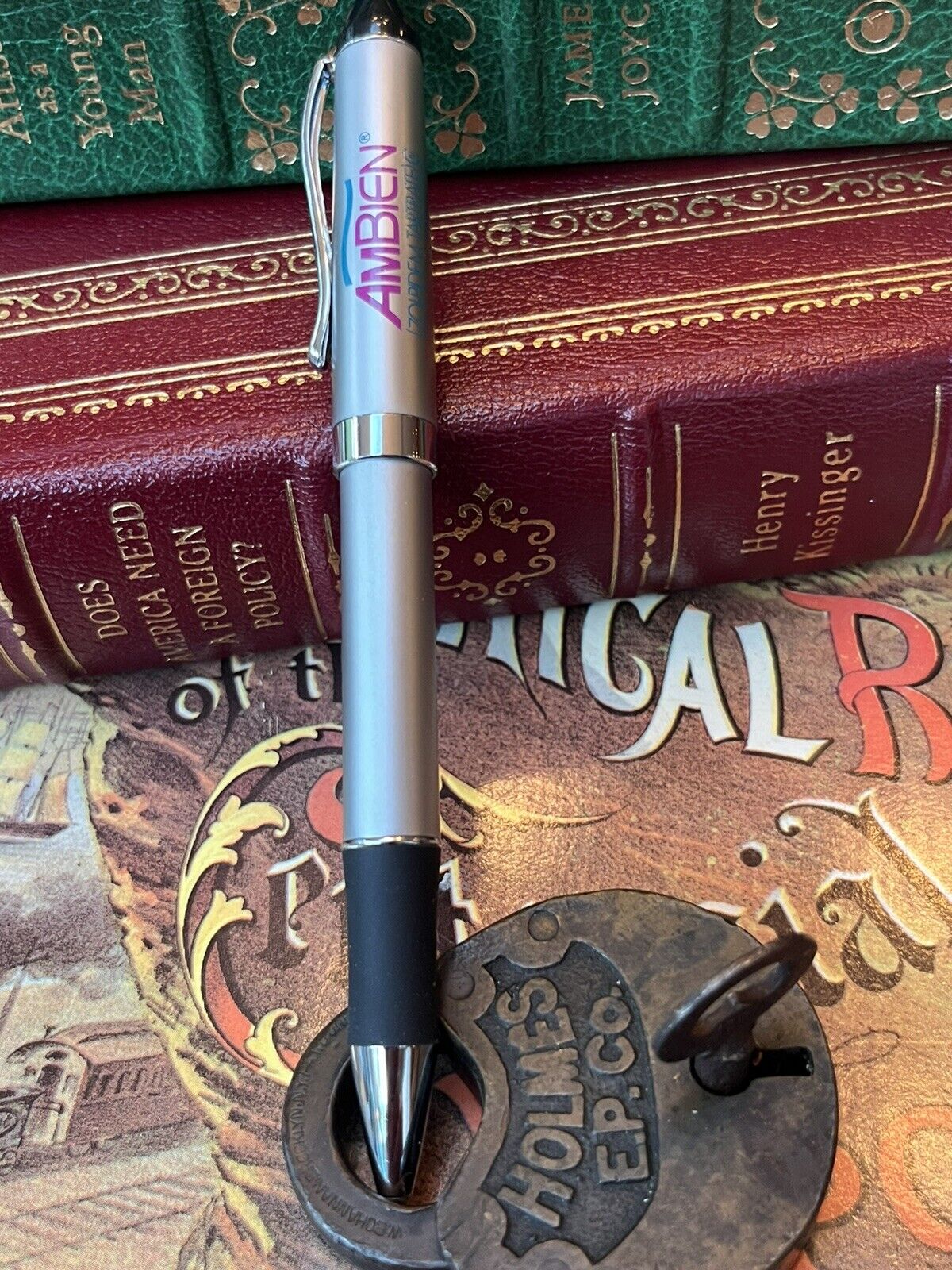 Premium Very Rare Ambien  Collectible Heavy Metal Drug Rep Pen