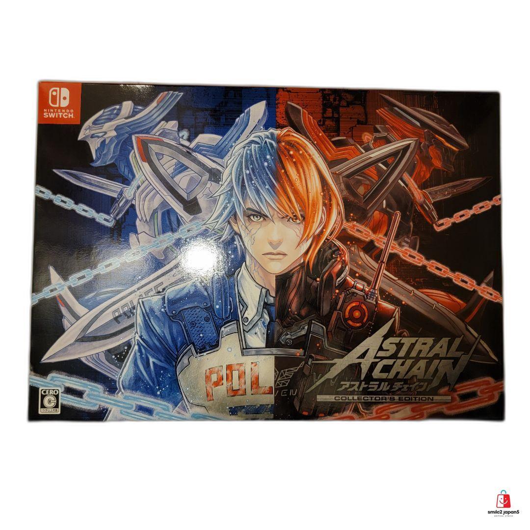 Nintendo Switch Astral Chain Collector\'s Edition Game soft Art Book CD JP Used